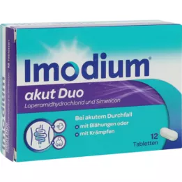 IMODIUM akutni duo 2 mg/125 mg tablete, 12 kosov