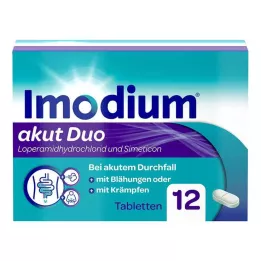 IMODIUM akutni duo 2 mg/125 mg tablete, 12 kosov
