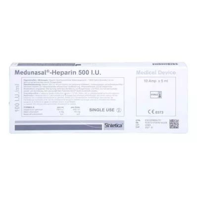 Medunazalni heparin 500 I.U.Ampule, 10X5 ml Medunazalni heparin 500 I.U.Ampule, 10X5 ml