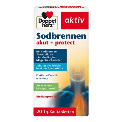 Doppelherz zgaga akutna + protect žvečljive tablete, 20 kom Doppelherz zgaga akutna + protect žvečljive tablete, 20 kom