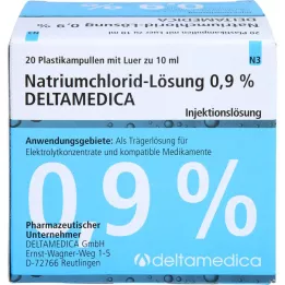 NATRIUMCHLORID-Raztopina 0,9 % Deltamedica Luer Pl., 20X10 ml