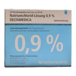 NATRIUMCHLORID-Raztopina 0,9 % Deltamedica Luer Pl., 20X20 ml