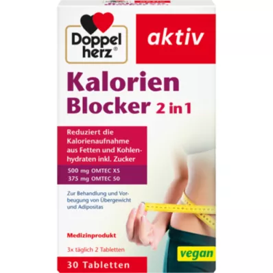 DOPPELHERZ Tablete Calorie Blocker 2v1, 30 kapsul