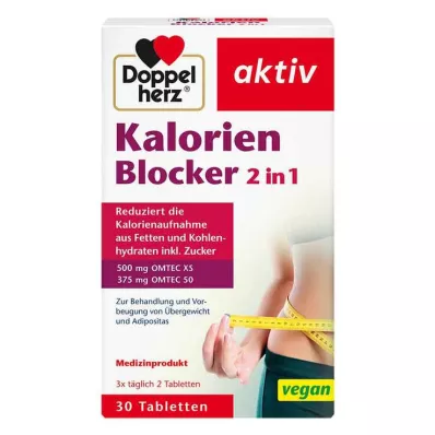 DOPPELHERZ Tablete Calorie Blocker 2v1, 30 kapsul DOPPELHERZ Tablete Calorie Blocker 2v1, 30 kapsul