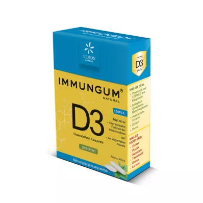 VITAMIN D3 IMMUNGUM Žvečilni gumi, 28 g