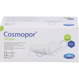 COSMOPOR silikonska obloga za rane 5x7,2 cm, 50 kosov