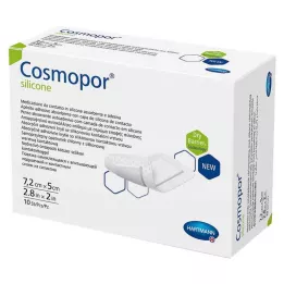 COSMOPOR silikonska obloga za rane 5x7,2 cm, 10 kosov