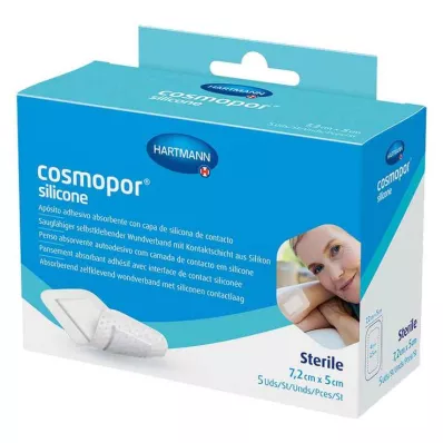 Cosmopor® silikonska obloga za rane 5x7,2 cm, 5 kos Cosmopor® silikonska obloga za rane 5x7,2 cm, 5 kos