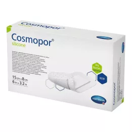 COSMOPOR silikonska obloga za rane 8x15 cm, 5 kosov