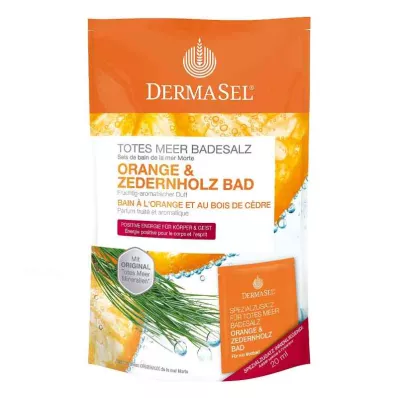 Dermasel sol za kopanje iz Mrtvega morja, pomaranča & Cedar Wood (1 paket) Dermasel sol za kopanje iz Mrtvega morja, pomaranča & Cedar Wood (1 paket)