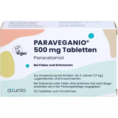 PARAVEGANIO 500 mg tablete, 20 kosov