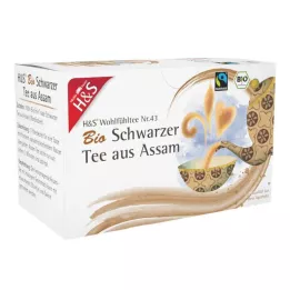 H&amp;S Ekološki črni čaj iz Assama filter vrečke, 20X1,80 g