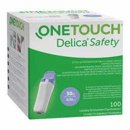 ONE TOUCH Delica Varnostni pripomoček za enkratno uporabo 30 G, 100 kosov