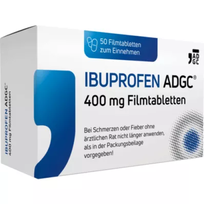 IBUPROFEN ADGC 400 mg filmsko obložene tablete, 50 kosov