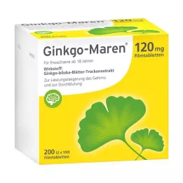 GINKGO-MAREN 120 mg filmsko obložene tablete, 200 kosov