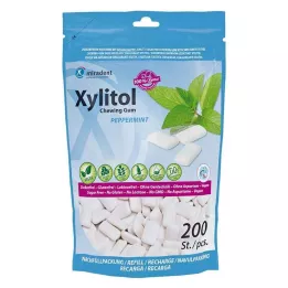 MIRADENT Polnilo za žvečilni gumi Xylitol Mint, 200 kosov