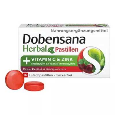 Dobensana Herbal Kirschgeschm.vit.c & Cinkova pastila.(16 kosov) Dobensana Herbal Kirschgeschm.vit.c & Cinkova pastila.(16 kosov)