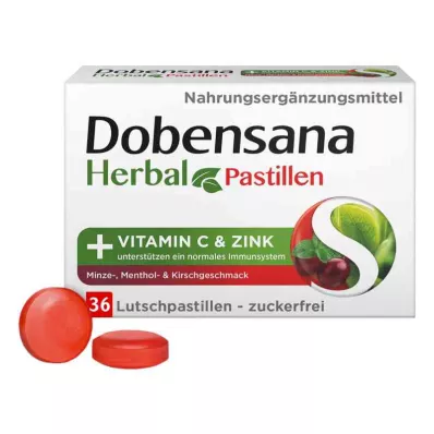 Dobensana Herbal Kirschgeschm.vit.c &amp; Cinkova pastila.(36 kosov)