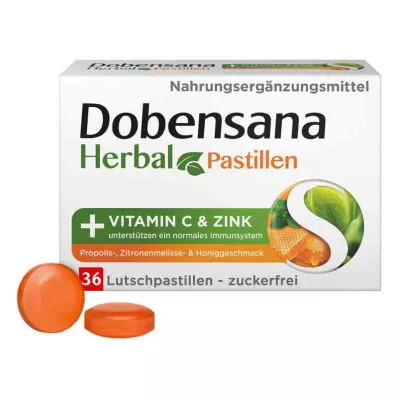 Dobensana zeliščni med vitamini C & cinkova pastila.(36 kosov) Dobensana zeliščni med vitamini C & cinkova pastila.(36 kosov)