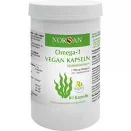 NORSAN Omega-3 veganske kapsule, 80 kosov