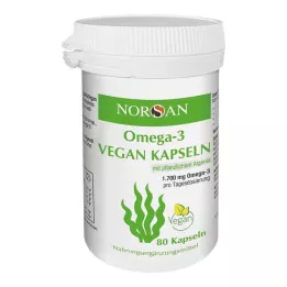 NORSAN Omega-3 veganske kapsule, 80 kosov