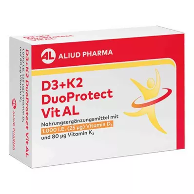 D3+K2 DuoProtect Vit AL 1000 I.U./80 µg kapsule, 30 kapsul D3+K2 DuoProtect Vit AL 1000 I.U./80 µg kapsule, 30 kapsul