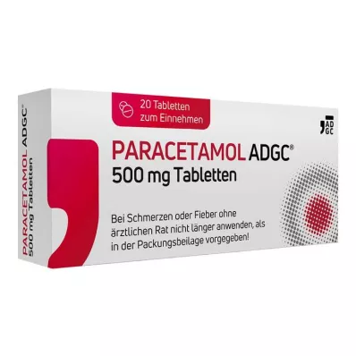 PARACETAMOL ADGC® 500 mg tablete, 20 kom PARACETAMOL ADGC® 500 mg tablete, 20 kom