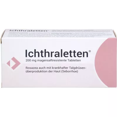 ICHTHRALETTEN 200 mg enterično obložene tablete, 84 kosov