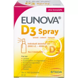 EUNOVA Vitamin D3 v spreju, 8 ml