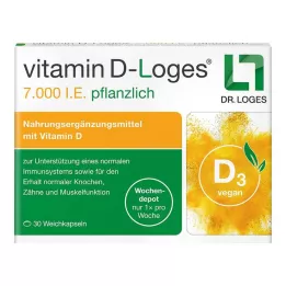 VITAMIN D-LOGES 7.000 I.U. zeliščno tedensko skladišče, 30 kosov
