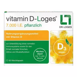 VITAMIN D-LOGES 7.000 I.U. zeliščno tedensko skladišče, 90 kosov