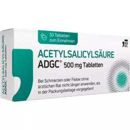 ACETYLSALICYLSÄURE ADGC 500 mg tablete, 30 kosov