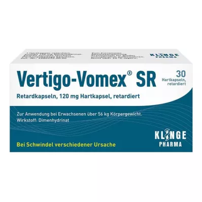 Vertigo-Vomex® SR kapsule s podaljšanim sproščanjem, 30 kos Vertigo-Vomex® SR kapsule s podaljšanim sproščanjem, 30 kos