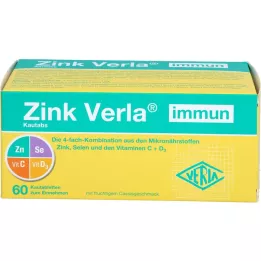 ZINK VERLA Imunske žvečljive tablete, 60 kosov