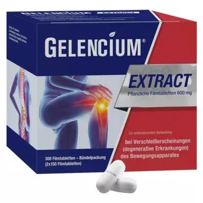 GELENCIUM® EXTRACT Rastlinske filmsko obložene tablete, 2x150 kos GELENCIUM® EXTRACT Rastlinske filmsko obložene tablete, 2x150 kos