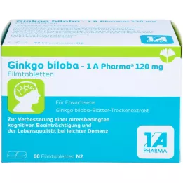 GINKGO BILOBA-1A Pharma 120 mg filmsko obložene tablete, 60 kosov