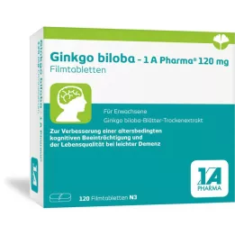GINKGO BILOBA-1A Pharma 120 mg filmsko obložene tablete, 120 kosov