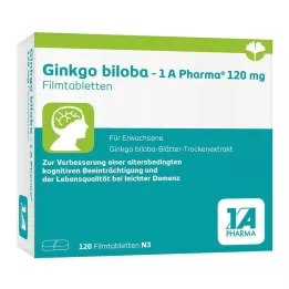 GINKGO BILOBA-1A Pharma 120 mg filmsko obložene tablete, 120 kosov