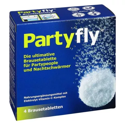 PARTYFLY Šumeče tablete, 4 kosi