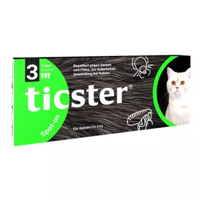 Ticster Plus Spot-on raztopina za mačke do 4 kg (3x0,4 ml) Ticster Plus Spot-on raztopina za mačke do 4 kg (3x0,4 ml)
