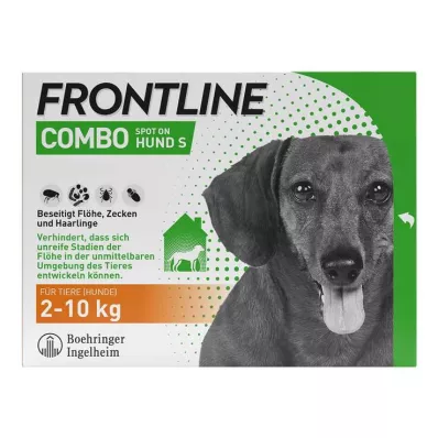 FRONTLINE COMBO proti klopom, bolham pri psih S (2 -10 kg), 6 kosov