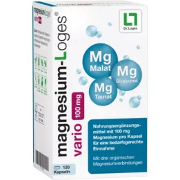 MAGNESIUM-LOGES vario 100 mg kapsule, 120 kosov