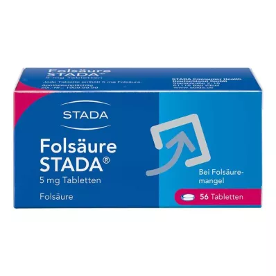 Folna kislina STADA® 5 mg tablete, 56 kos Folna kislina STADA® 5 mg tablete, 56 kos