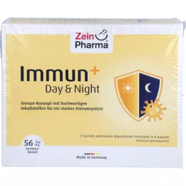IMMUN+ DAY &amp; vrečke z nočnimi kapsulami za 28 dni, 56X4 kosov