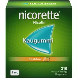 NICORETTE 2 mg žvečilni gumi s svežim sadjem, 210 kosov
