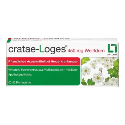 cratae-Loges 450 mg glog filmsko obložene tablete, 50 kos cratae-Loges 450 mg glog filmsko obložene tablete, 50 kos