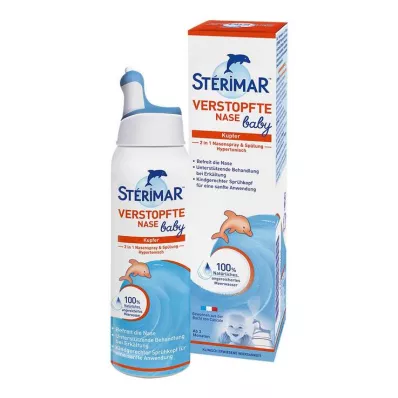 STÉRIMAR Pršilo za nos 2 v 1 za zamašen nos dojenčka & Sredstvo za izpiranje, 100 ml STÉRIMAR Pršilo za nos 2 v 1 za zamašen nos dojenčka & Sredstvo za izpiranje, 100 ml