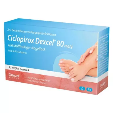 Ciclopirox Dexcel® 80 mg/g aktivni lak za nohte, 3,3 ml Ciclopirox Dexcel® 80 mg/g aktivni lak za nohte, 3,3 ml