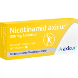 NICOTINAMID axicur 200 mg tablete, 10 kosov