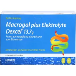 MACROGOL plus Elektroliti Dexcel 13,7 g PLE, 10 kosov